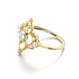 French Vintage Pearl Hollow Ring – Unique Gift Ideas — 2