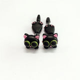 Animal Soft Clay Earrings Cute Cartoon Handmade – Thoughtful Gifts — 8