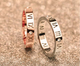 Roman numerals diamond couple ring – Gifts for Couples — 3