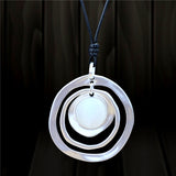 Concentric circle with sweater chain female – Gifts for Her — 6