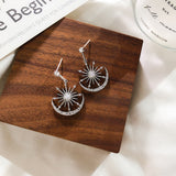 Sun and Moon Crystal Earrings with Diamonds – Meaningful Gifts — 6