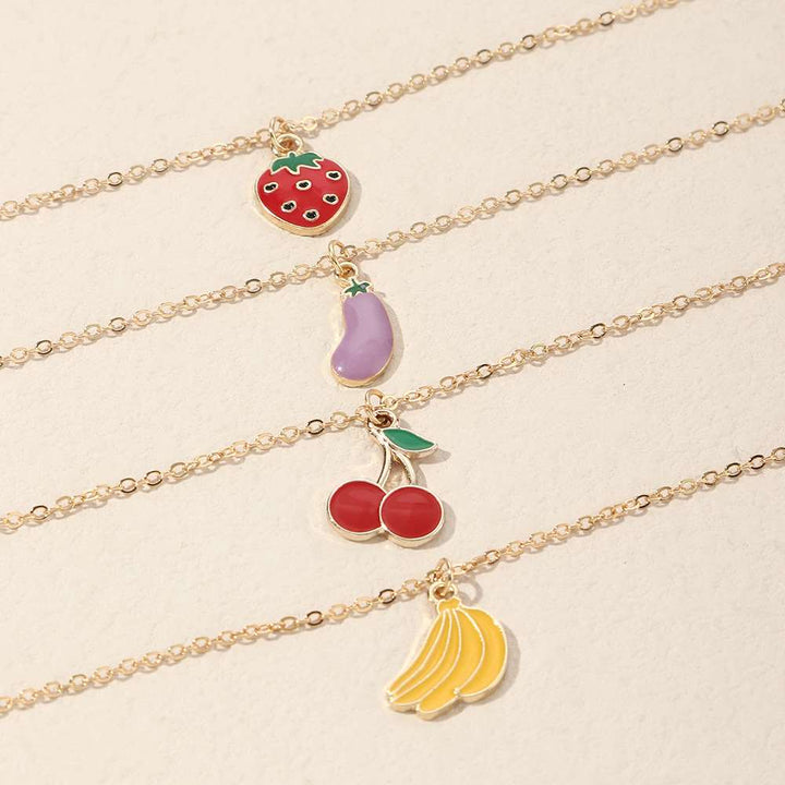Cute Strawberry Cherry Fruit Element Pendant – Jewelry Gift Ideas — 2