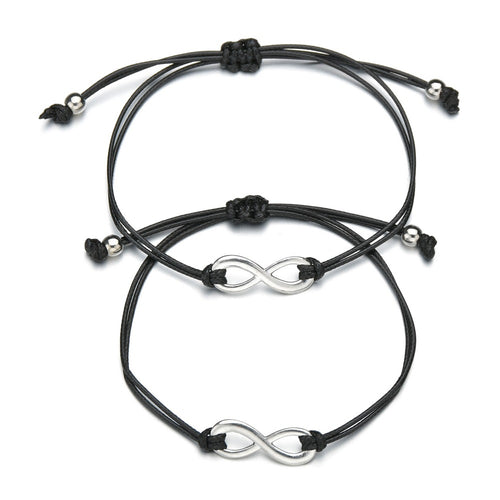 Card Bracelet Simple Alloy Figure 8 Hand Woven – Jewelry Gift Ideas — 1