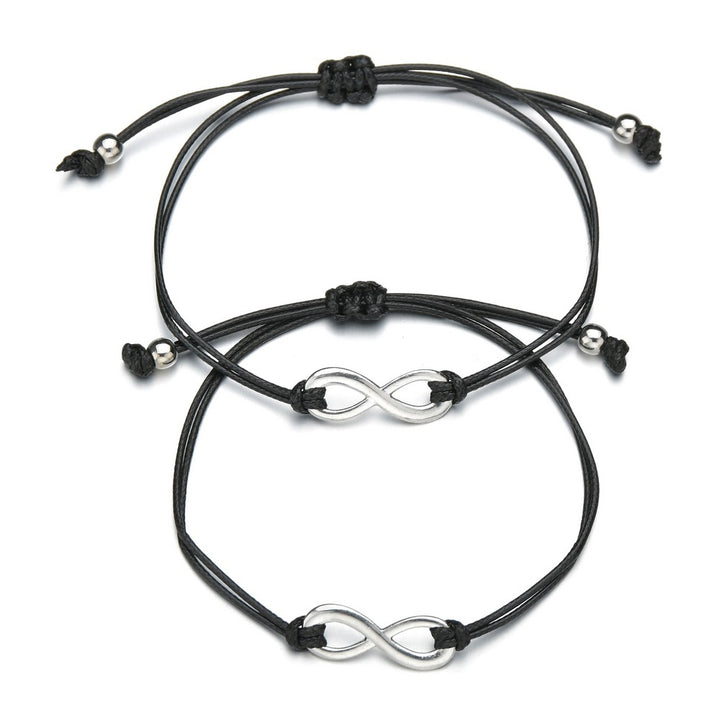 Card Bracelet Simple Alloy Figure 8 Hand Woven – Jewelry Gift Ideas — 1