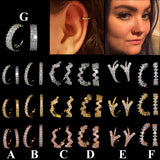 Copper Inlaid Zircon Nose Ring Earrings – Stylish Gifts — 1