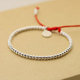 S925 sterling silver red rope bracelet – Jewelry Gift Ideas — 5