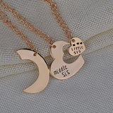Girlfriends Stitching Necklace Finger Combination – Jewelry Gift Ideas — 2