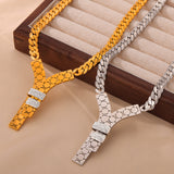Fashion Trend Y Letter Zircon-inlaid Pendant – Jewelry Gift Ideas — 11
