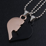Love couple puzzle necklace sweater chain – Gifts for Couples — 4