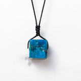 East China Sea Natural Crystal Square Pendant – Jewelry Gift Ideas — 12