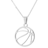 Games stainless steel volleyball necklace – Jewelry Gift Ideas — 3