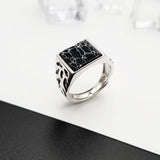 925 Sterling Silver Vintage Men's Rings Adjustable – Gifts for Him — 2
