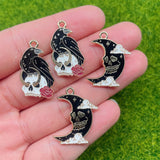 Gothic Style Cartoon Black Crow Pendant – Stylish Gifts — 7