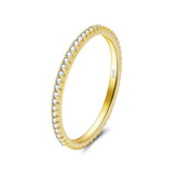 S925 Sterling Silver Platinum Zircon Diamond Ring – Stylish Gifts — 6