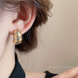 Real Gold Plated Silver Needle Pleated Croissant – Meaningful Gifts — 4