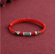 Pure Silver Twelve Zodiac Red Rope Bracelet – Jewelry Gift Ideas — 13
