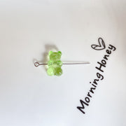 Acrylic Resin Transparent Color Bear Beaded DIY – Stylish Gifts — 9