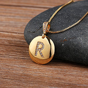 Necklace Glossy Diamonds 26 English Letters – Jewelry Gift Ideas — 8