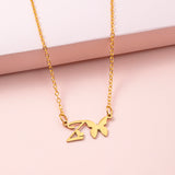 Stainless Steel Gold Silver Butterfly Letter – Jewelry Gift Ideas — 13