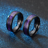 Men's Classic Black Stainless Steel Couple Ring – Gifts for Him — 3