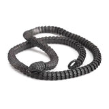 Vintage Stainless Steel Black Snake Necklace – Jewelry Gift Ideas — 5