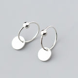 S925 silver round earrings – Stylish Gifts — 4
