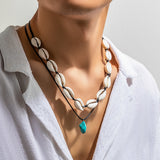 Shell Irregular Turquoise Necklace For Men – Jewelry Gift Ideas — 2