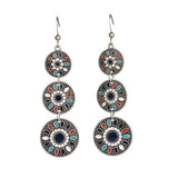 Nostalgic Drop Oil Craft Round Long Earrings – Creative Gifts — 7
