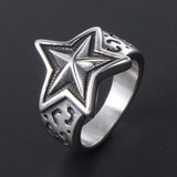 Punk Personality Pentagram Men's Ring – Gifts for Him — 5