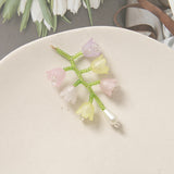 Beaded Bell Orchid Earrings Hand Woven – Stylish Gifts — 5