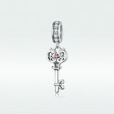 Sterling Silver Key Pendant Bracelet Simple – Jewelry Gift Ideas — 1