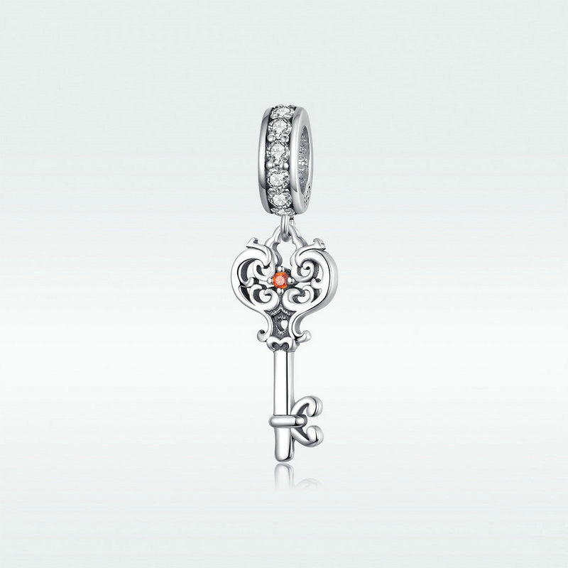 Sterling Silver Key Pendant Bracelet Simple – Jewelry Gift Ideas — 1