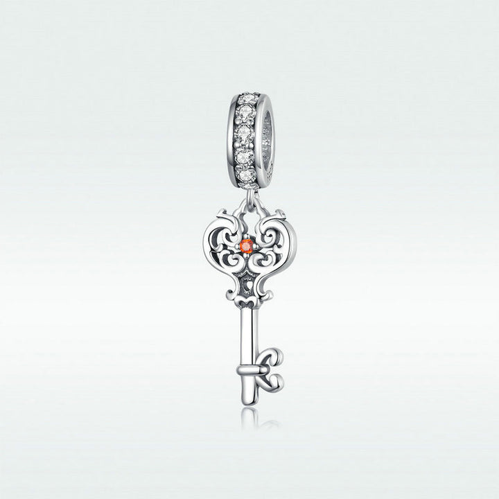 Sterling Silver Key Pendant Bracelet Simple – Jewelry Gift Ideas — 1