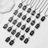 Stainless Steel 26 English Fashion Black Necklace – Jewelry Gift Ideas — 1