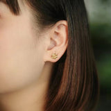 Light Luxury Drainage Three-dimensional Flower Earrings – Useful Gifts — 4