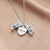 Romantic Butterfly Locket Necklace Openable I – Jewelry Gift Ideas — 3