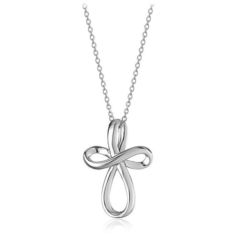 Simple Cross Hanging Clavicle Chain Necklace – Jewelry Gift Ideas — 1
