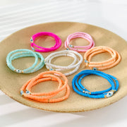 Rainbow Candy Clay Bead Eye Bead Bracelet – Jewelry Gift Ideas — 1