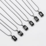 Stainless Steel 26 English Fashion Black Necklace – Jewelry Gift Ideas — 19