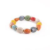 Colorful Volcanic Stone Ceramic Bracelet – Jewelry Gift Ideas — 4