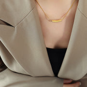 Gold Plated Titanium Steel Necklace – Jewelry Gift Ideas — 2