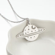 Fashion Geometric Round Hollow Star Moon Necklace – Jewelry Gift Ideas — 4
