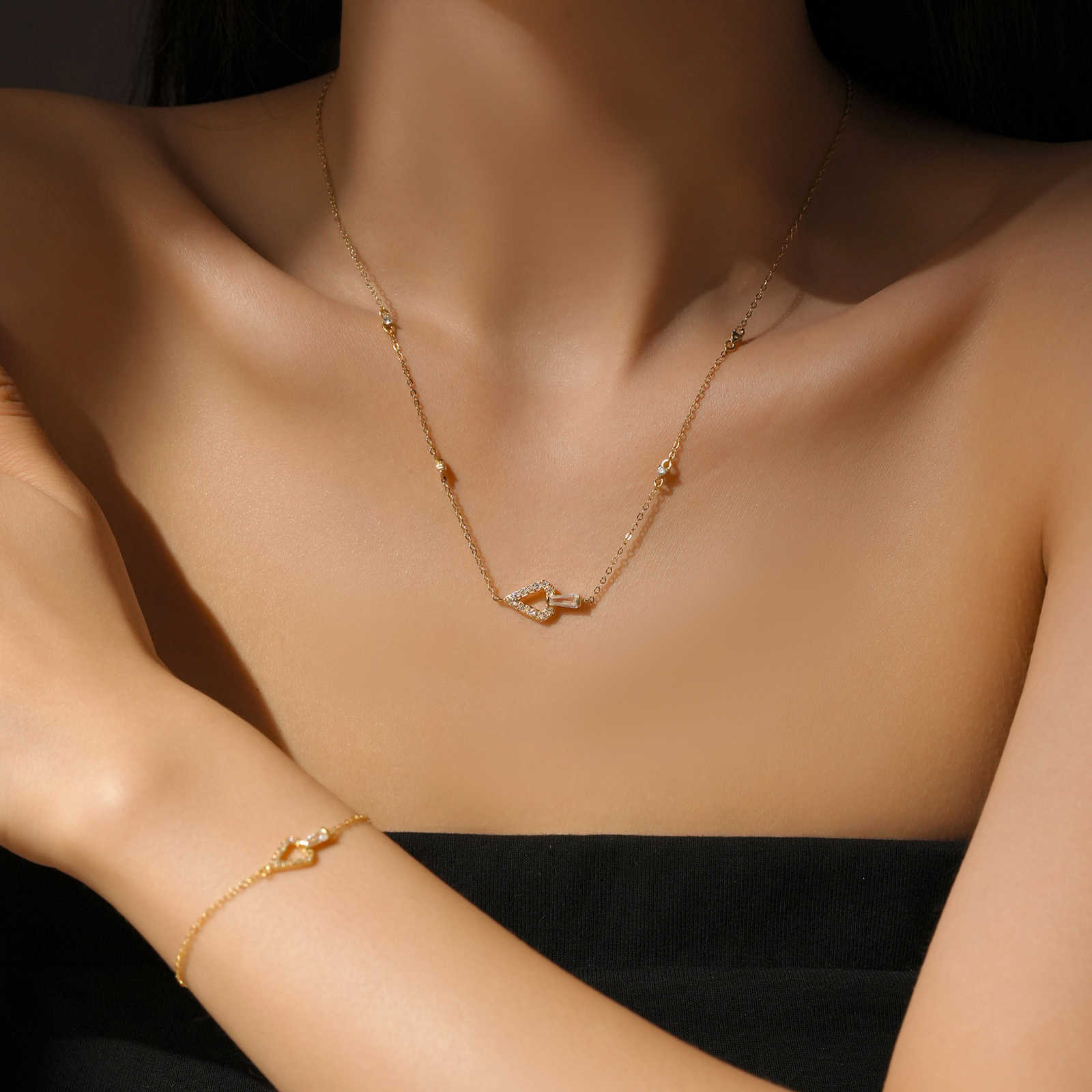 S925 Sterling Silver Simple Necklace Bracelet Ear – Jewelry Gift Ideas — 1