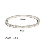 Design 18K Stainless Steel Zircon Bracelet – Jewelry Gift Ideas — 4