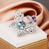 Light Luxury Rhinestone Butterfly Love Heart-shaped – Gifts for Her — 1