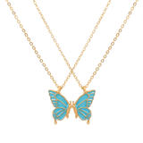 2pcs Oil Drip Butterfly Necklace Ins Creative – Jewelry Gift Ideas — 4