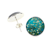 Van Gogh Landscape Oil Painting Art Stud Earrings – Creative Gifts — 5