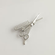Scissors comb small suit collar needle – Birthday Gifts — 5