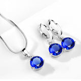 Water Drop Necklace Earring Set – Jewelry Gift Ideas — 12