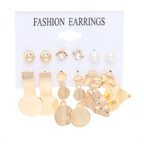 Metal Exaggerated Big Circle Earrings Set – Stylish Gifts — 3